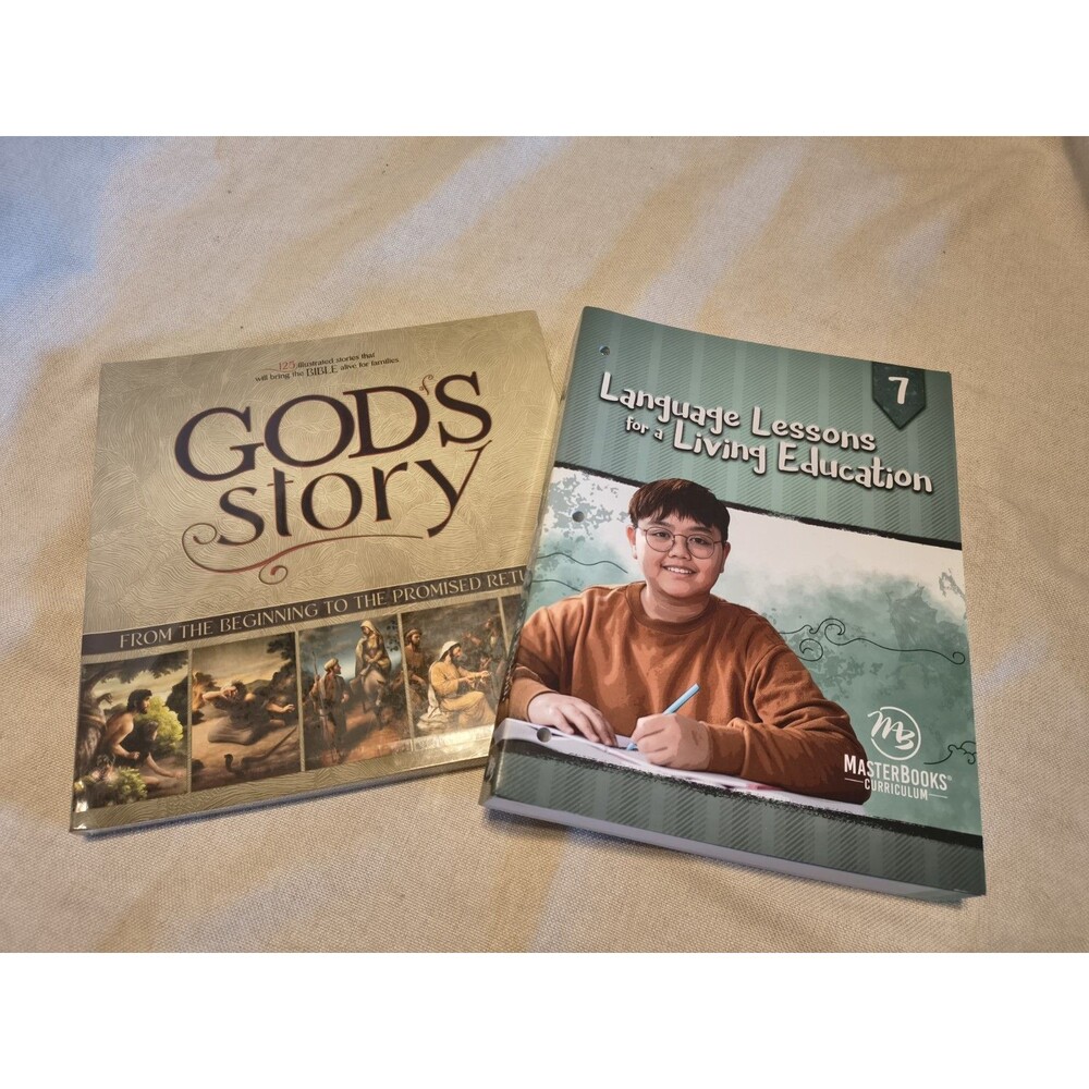 New Masterbooks LANGUAGE LESSONS FOR A LIVING EDUCATION Level 7 SET Gods Story
